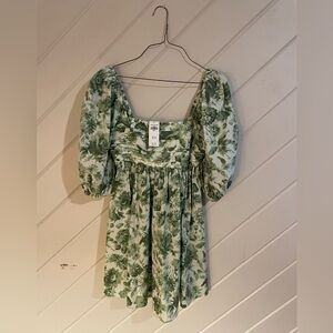 Abercrombie & Fitch Green Floral Dress
